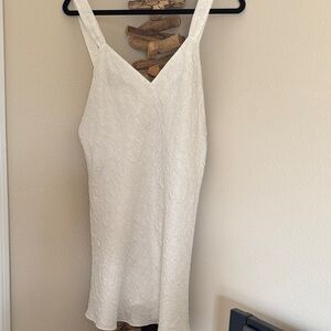 Elegant White Lace Chemise